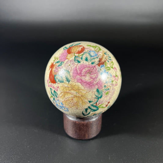 Vintage Porcelain Floral Ball