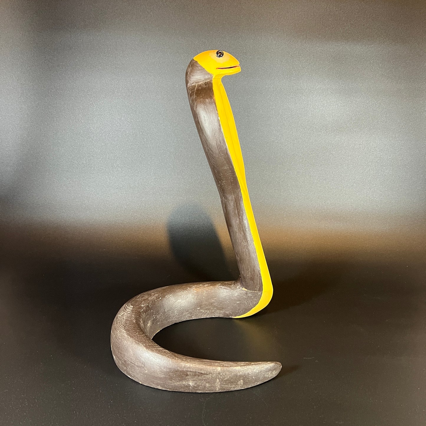 Wooden Snake Sculpture