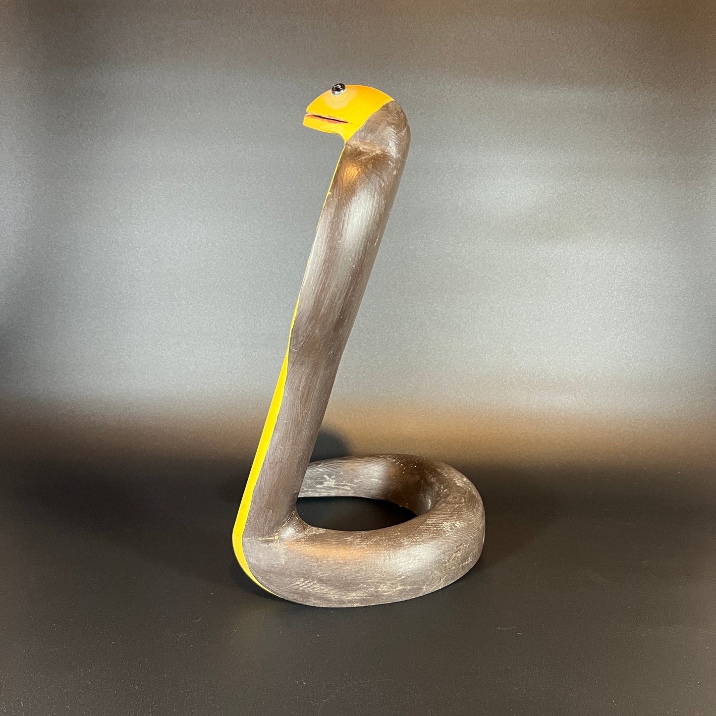 Wooden Snake Sculpture
