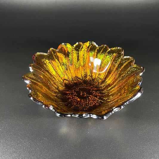 Amber Flower Bowl