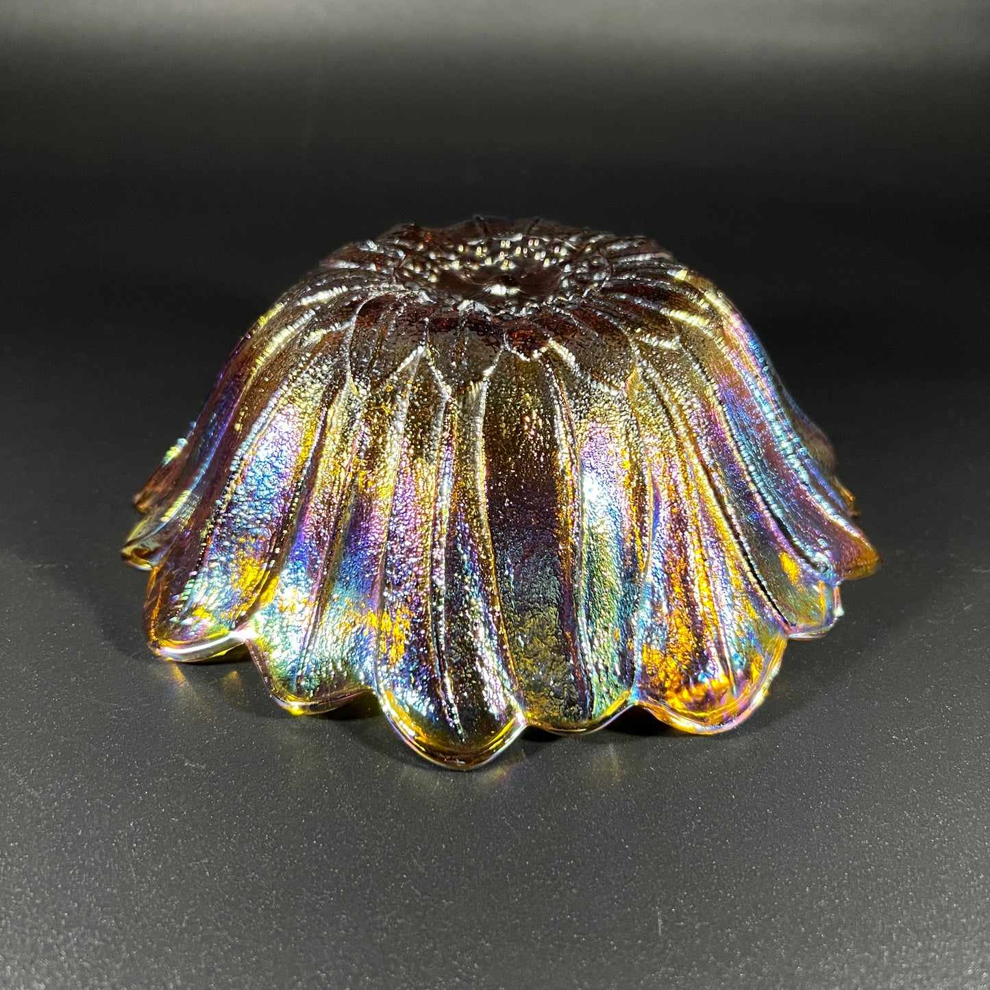 Amber Flower Bowl
