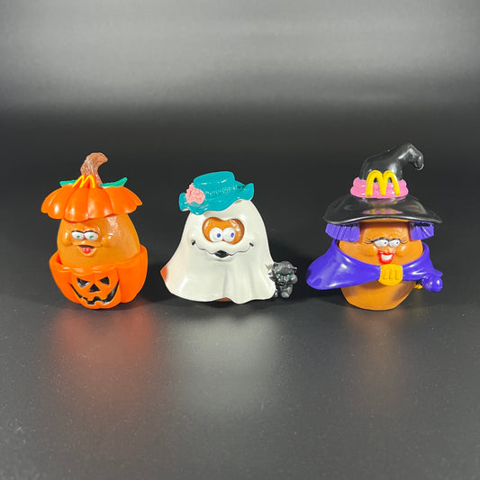 1992 Happy Meal Halloween lot (pumpkin, ghost & witch)