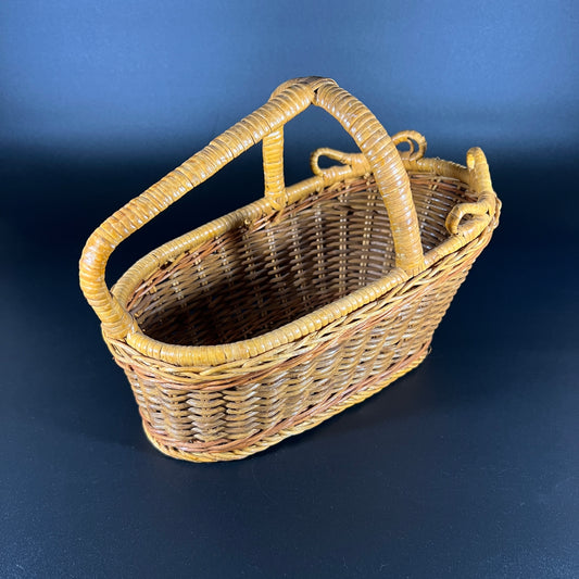 Vintage French Bottle Basket