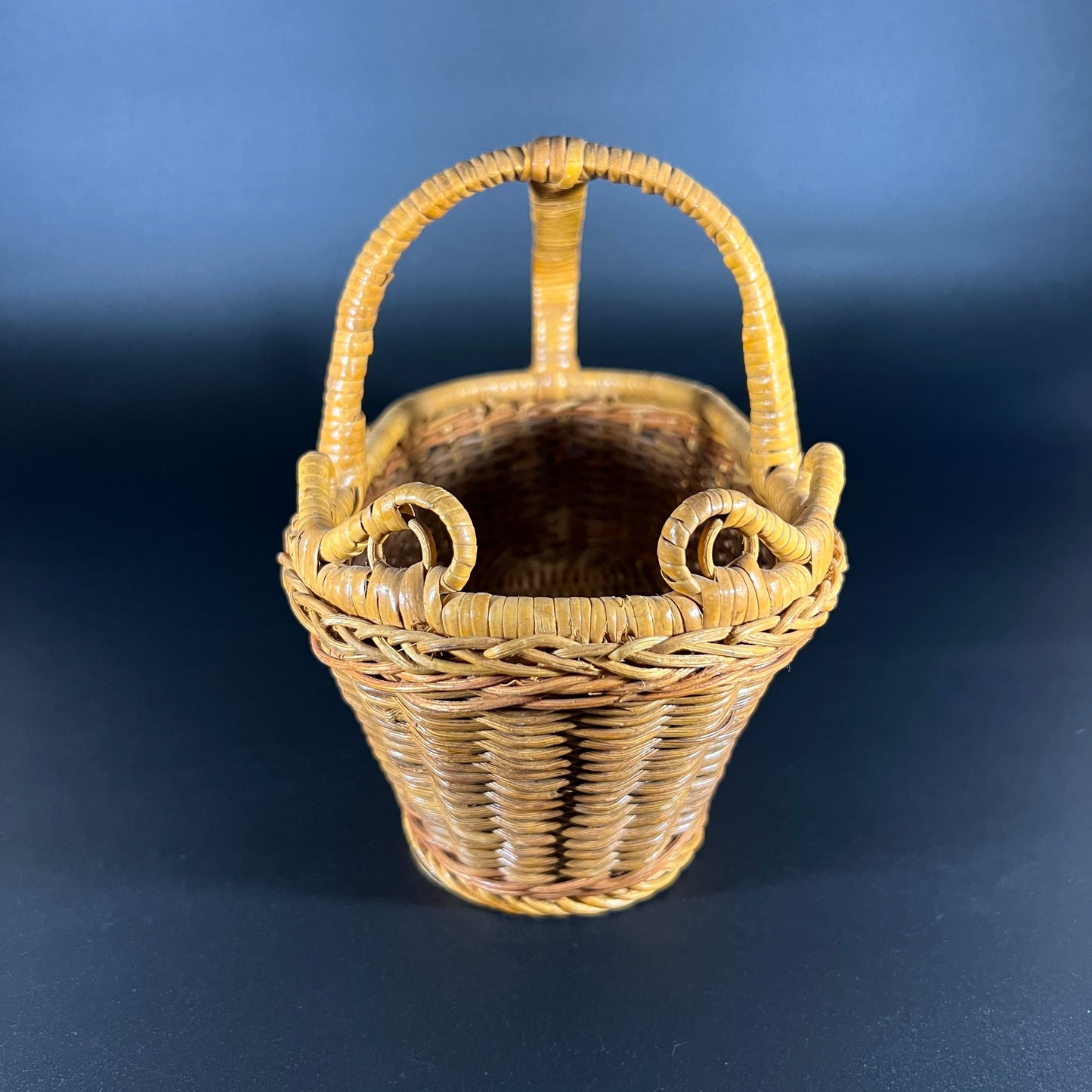 Vintage French Bottle Basket
