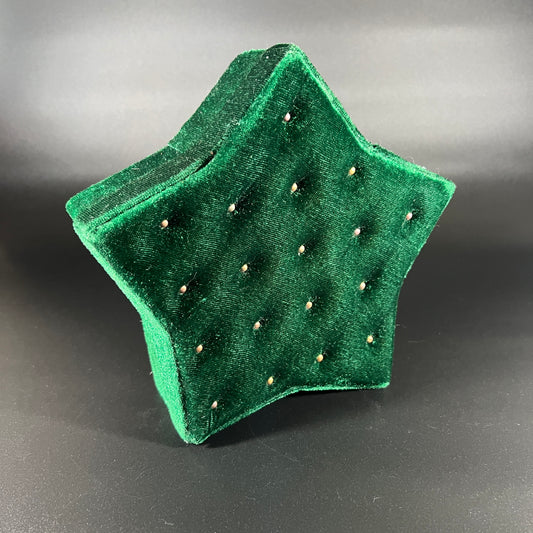 Green Velvet Plush Star Gift Box