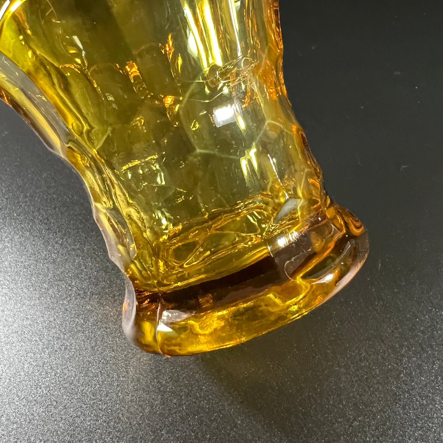 Anchor Hocking Amber Georgian Honeycomb Tumblers