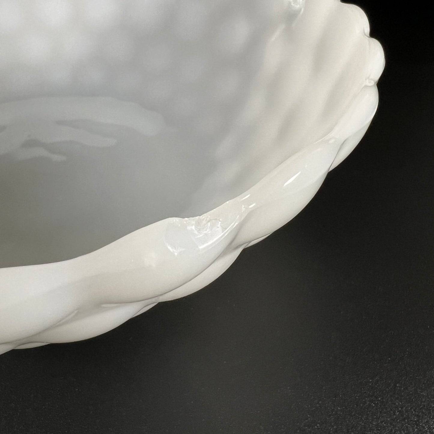 Fire King Milk Glass Bubble Bowl