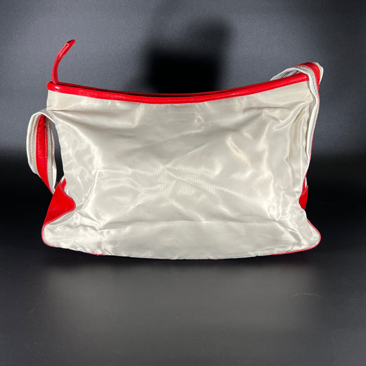 Vintage Red & White Handbag