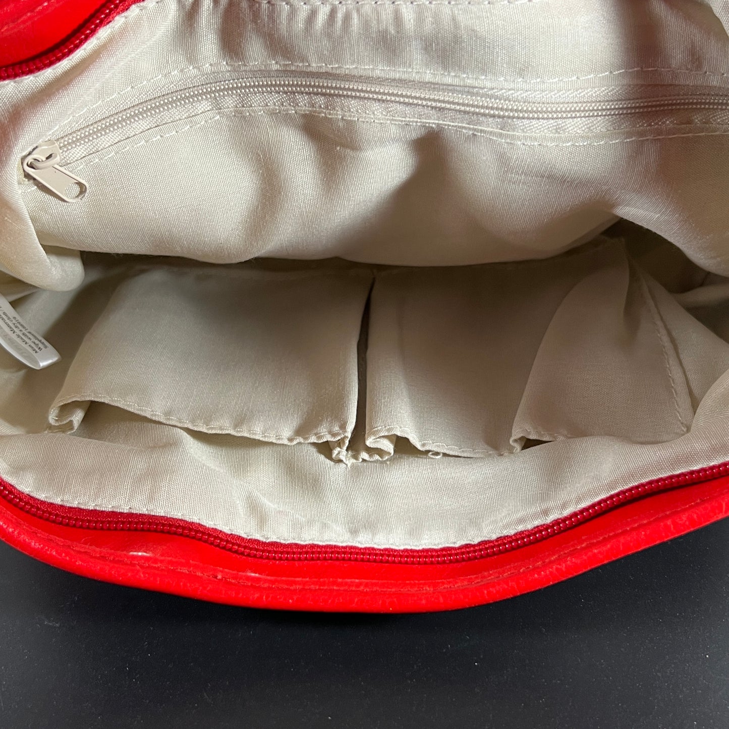 Vintage Red & White Handbag