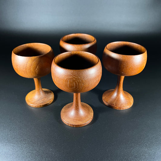 Teak Goblets (set of 4)