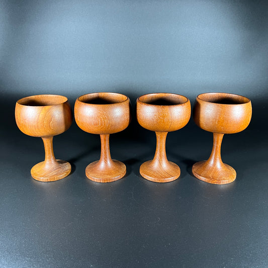 Teak Goblets (set of 4)