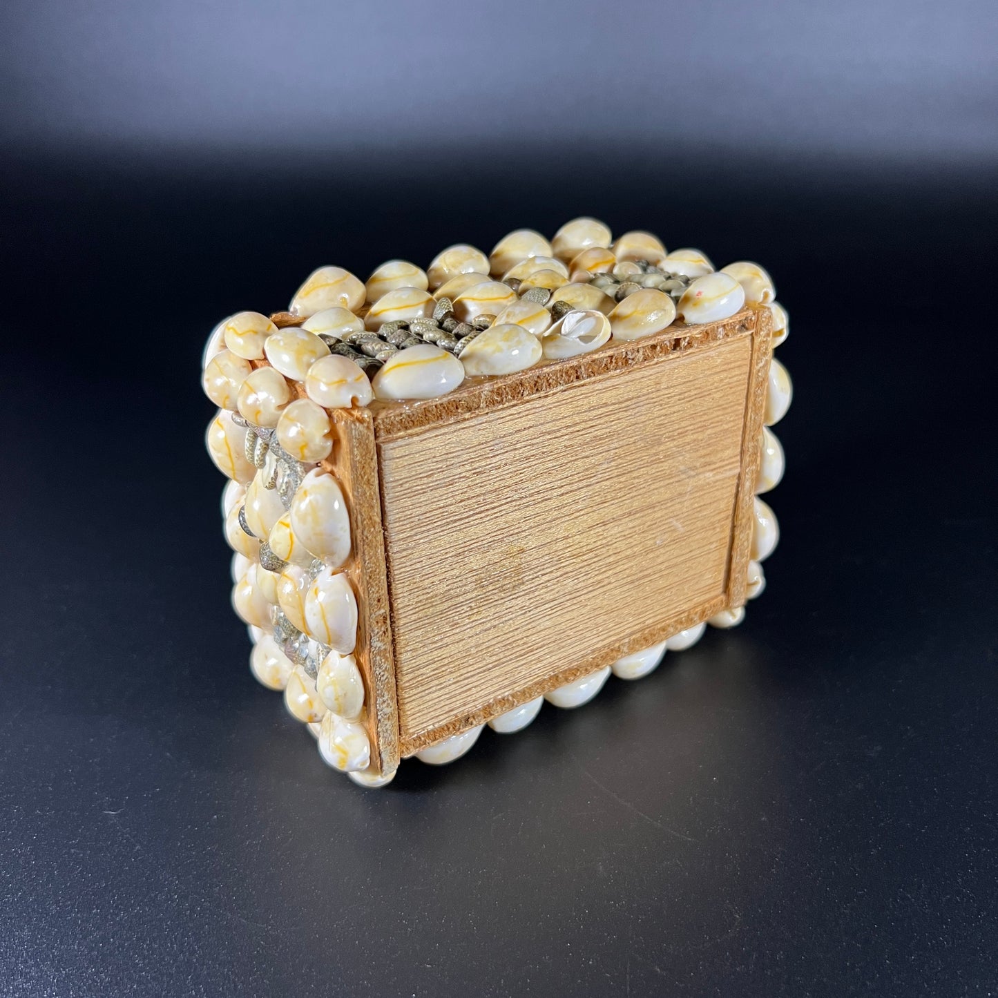 Vintage Sea Shell Trinket Box