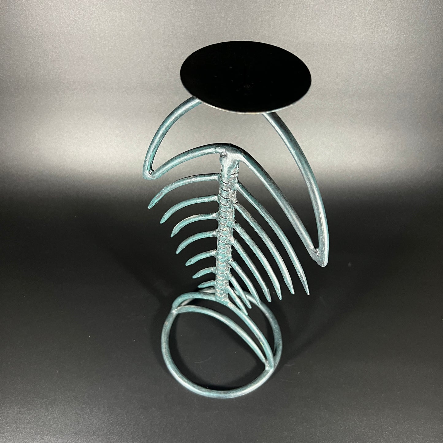 Fishbone Sculpture Candleholder
