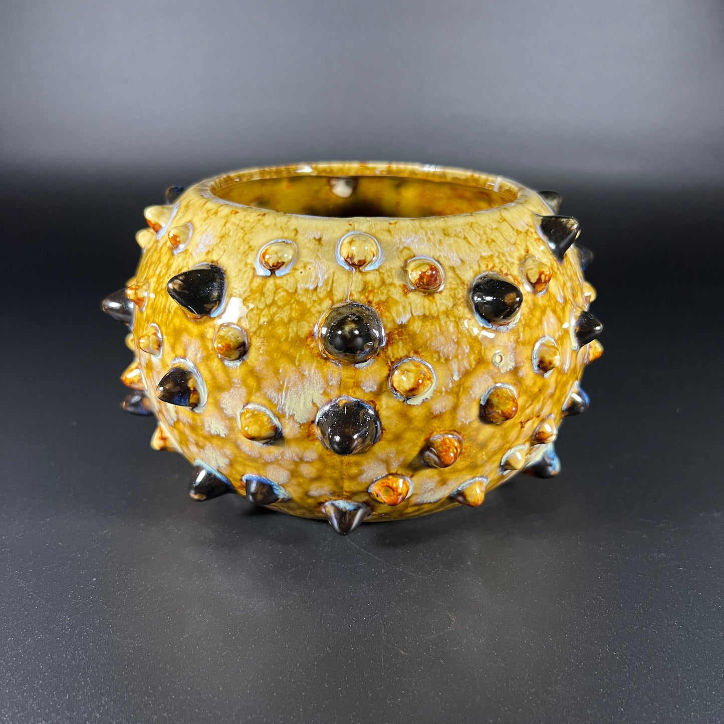 Puffer Fish Hobnail Pottery