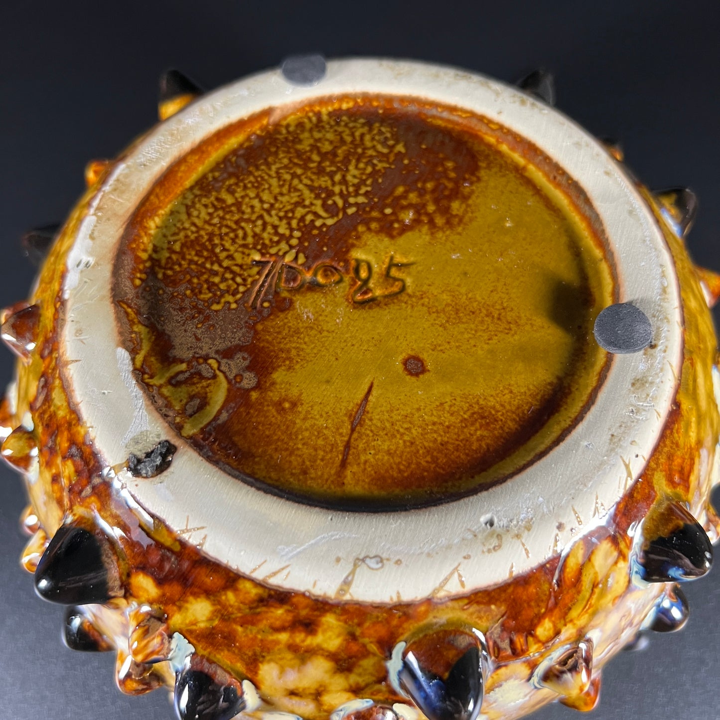 Puffer Fish Hobnail Pottery