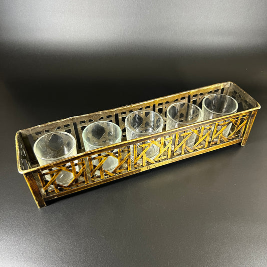 Rustic Candle Holder with 5 Tea Lights