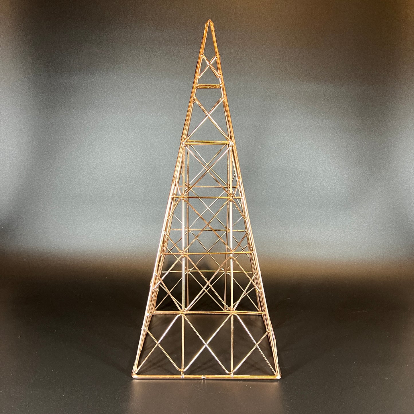 Copper Metal Tower Sculpture