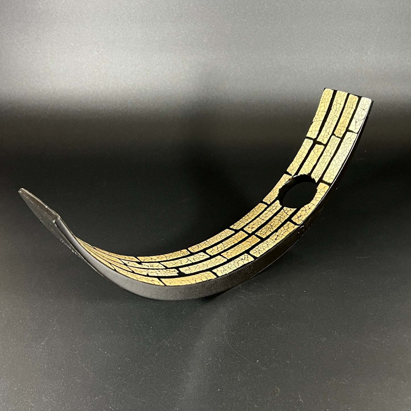 Cresent Lacquered Wine bottle Holder