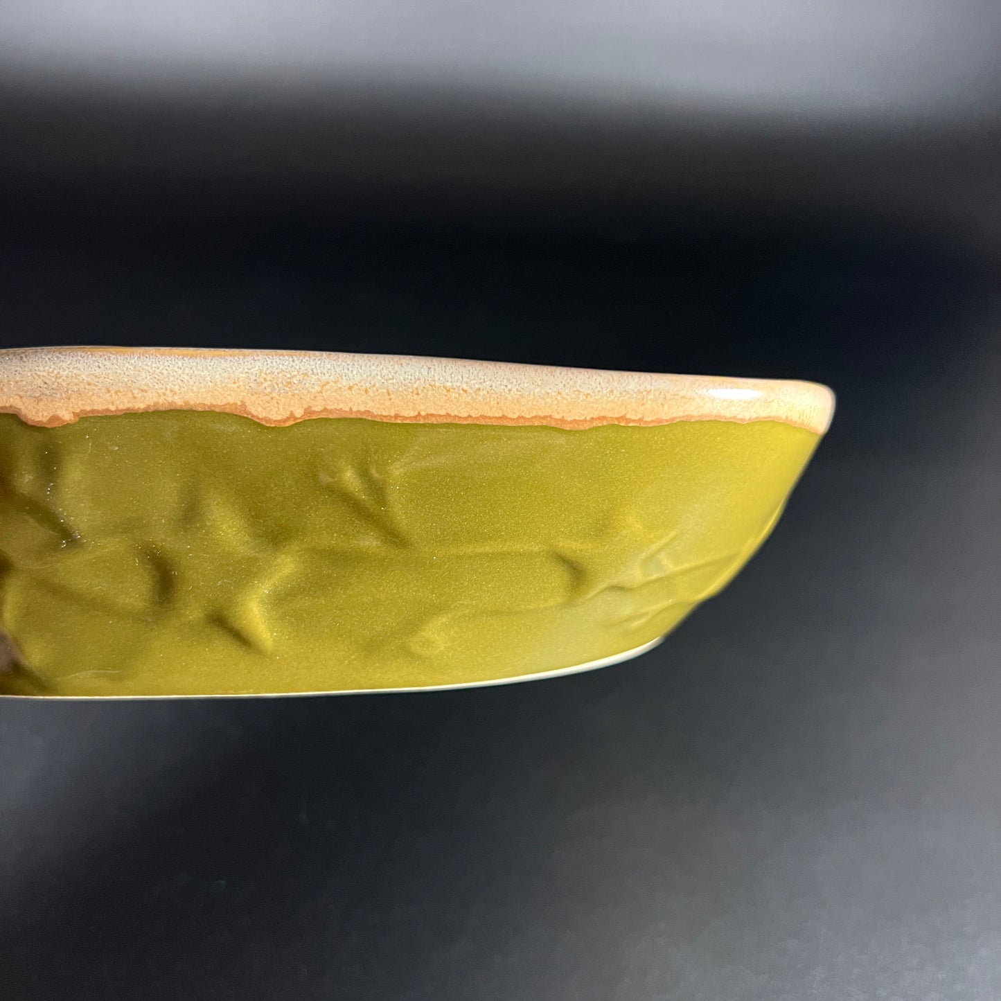 Stoneware Double Section Bowl