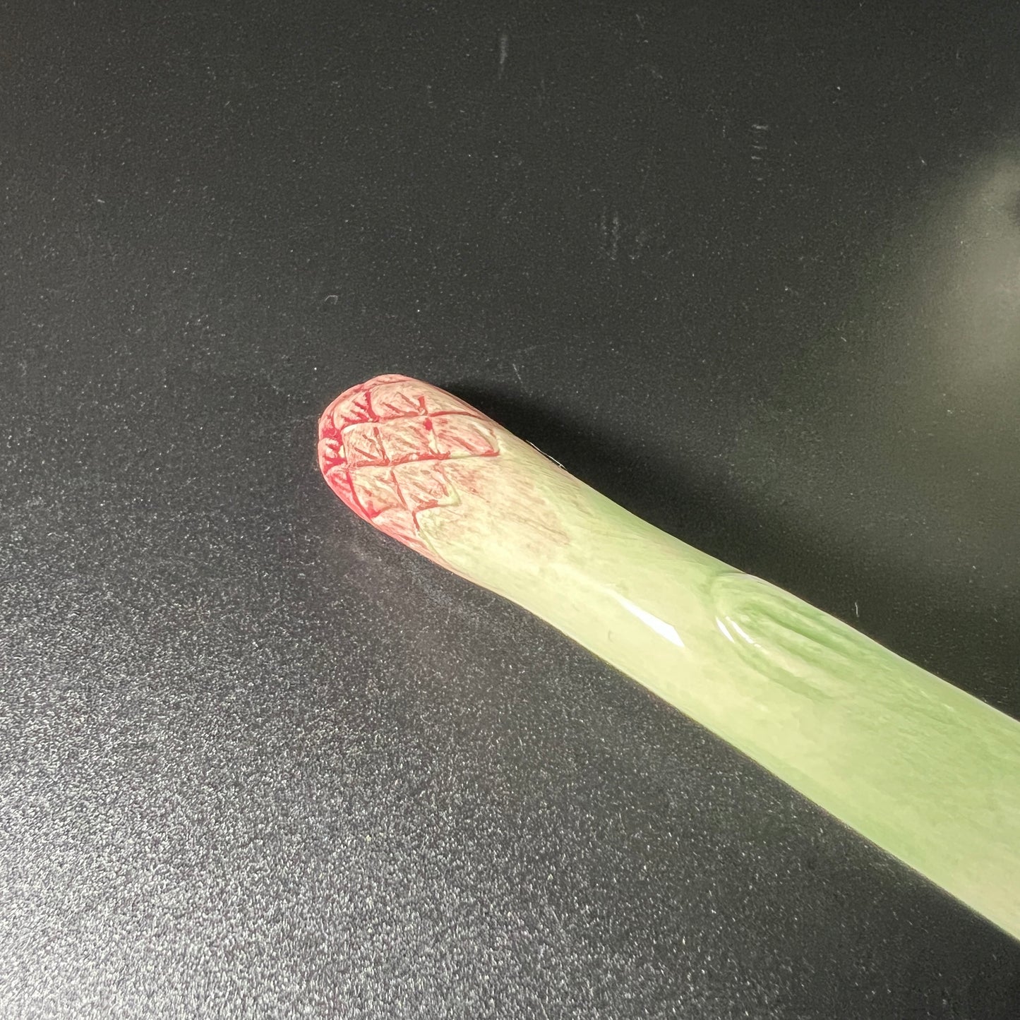 Haldon Group Majolica Asparagus Sauce Jar