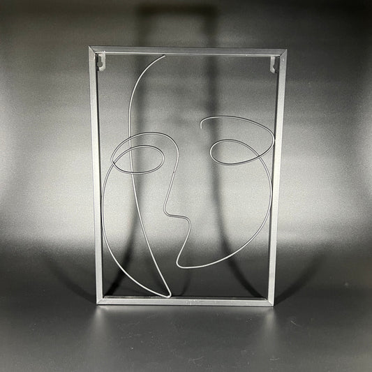 Metal Frame Face Art