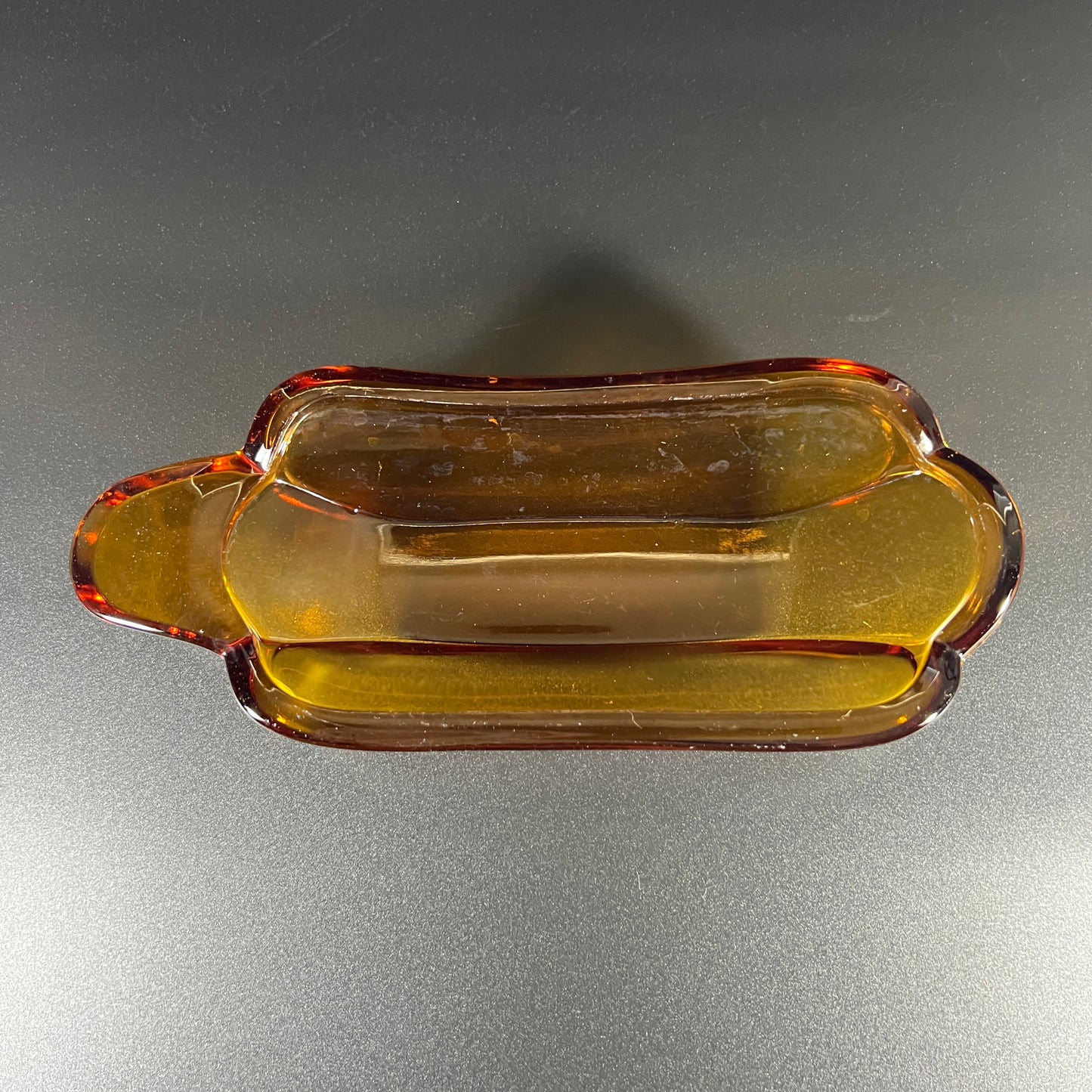 Amber Banana Split Dish