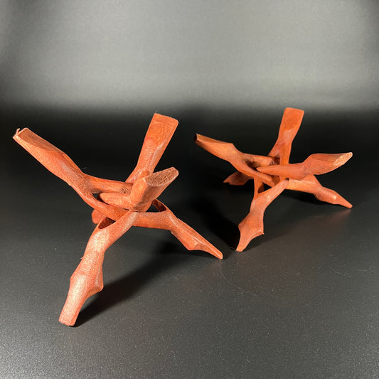 Handcrafted Wooden Cobra Stands