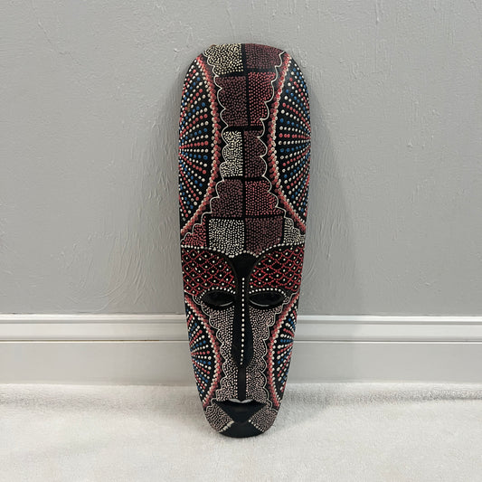African Mask with Painted Dots