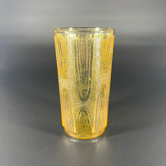 Anchor Hocking Amber Wavy Textured Tumbler