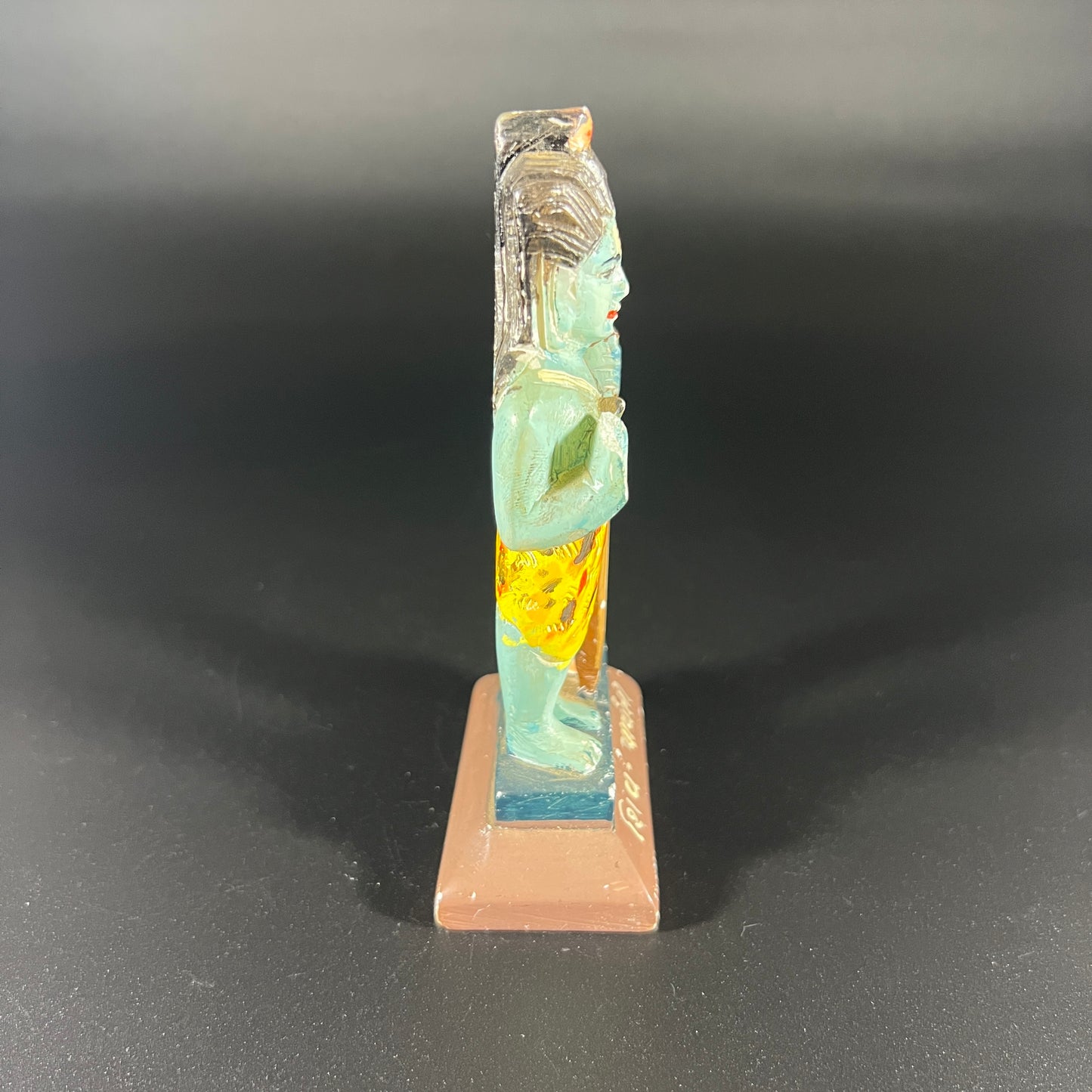 Lord Shiva and Parvathi Painted Small Sculpture