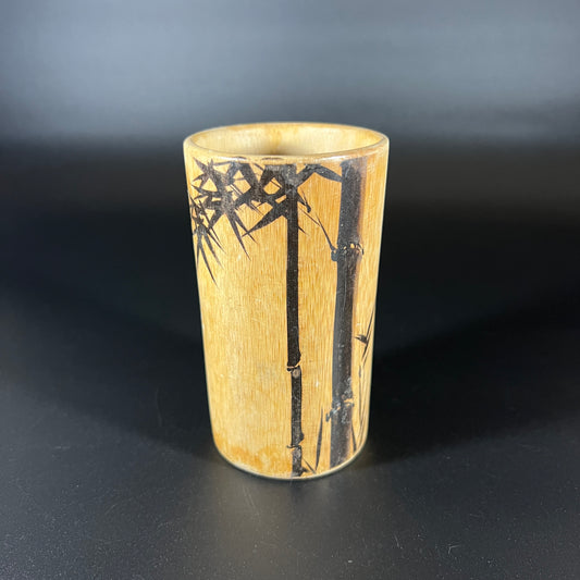Japanese Sumi-e Bamboo Cup