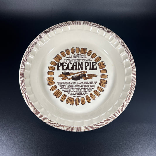 Pecan Pie Recipe Plate