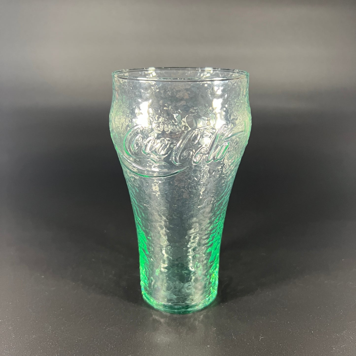 Crinkled Coca Cola Glass