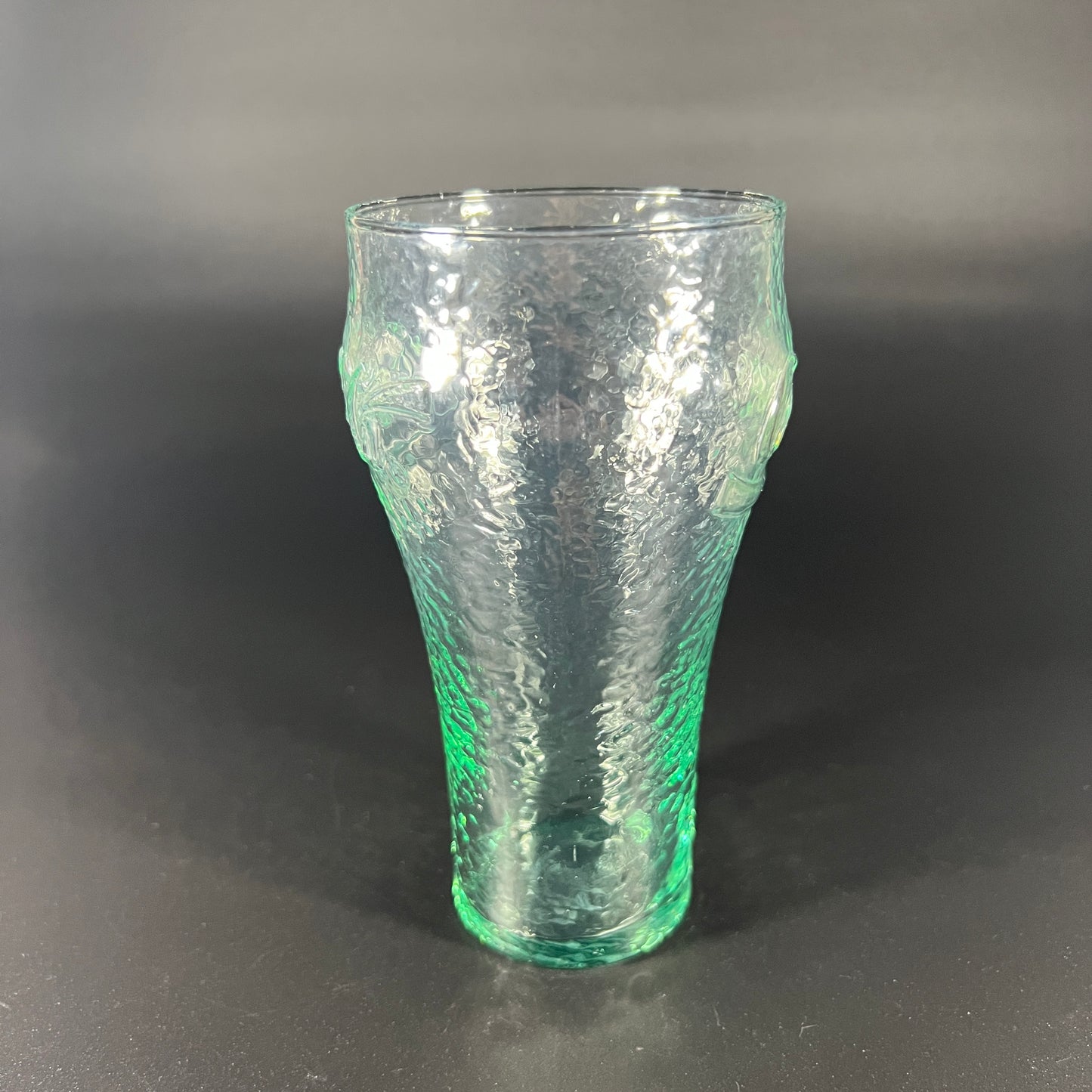 Crinkled Coca Cola Glass