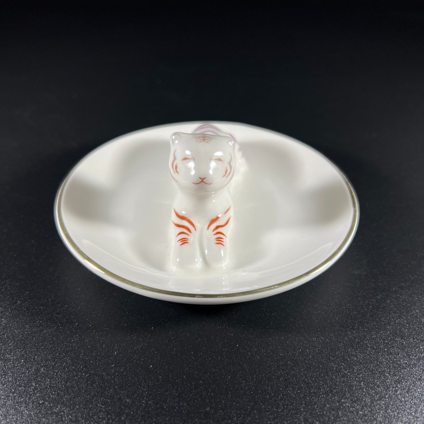 Ceramic Tiger Trinket Dish