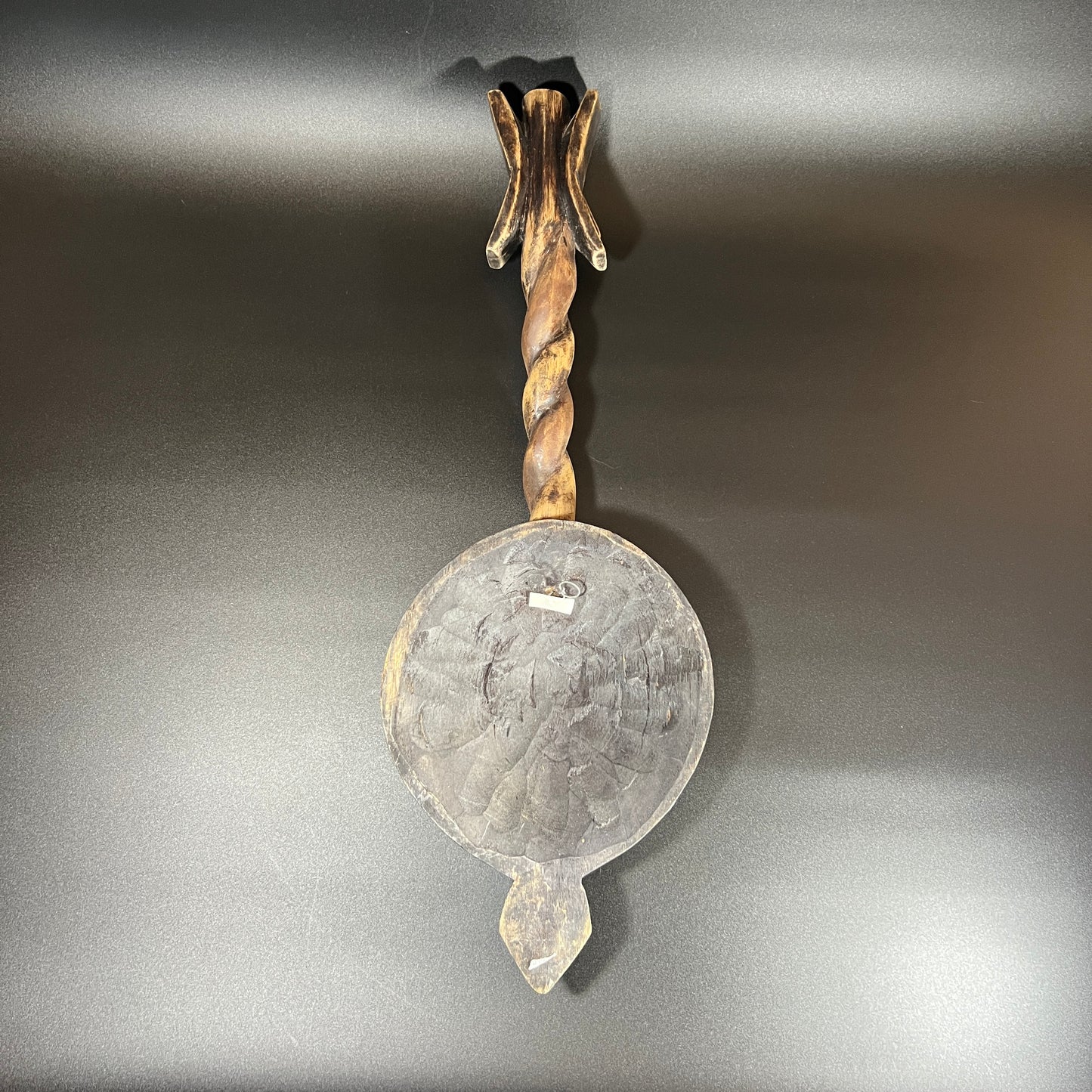 Vintage African Mask with Vertical Handle