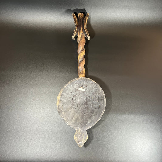 Vintage African Mask with Vertical Handle