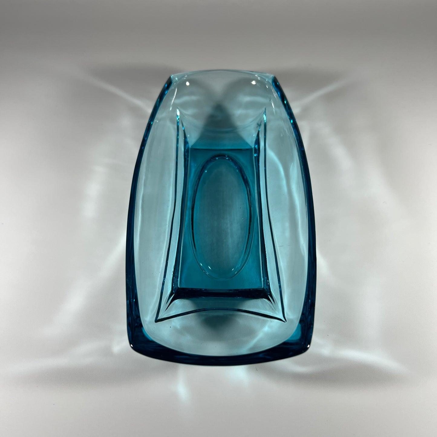 Hazel Atlas Aqua Blue Relish Bowl