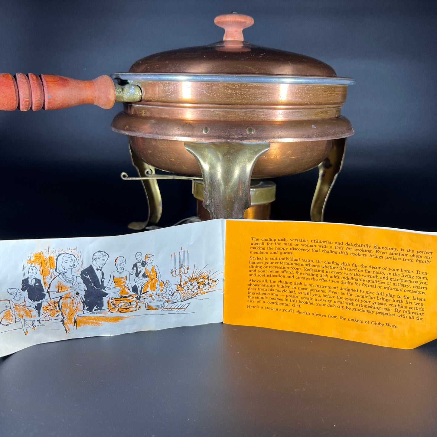 Copper & Brass Globe-ware Chafing Dish