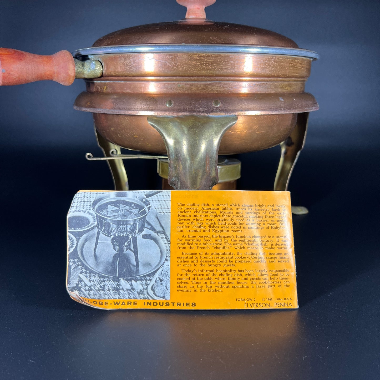 Copper & Brass Globe-ware Chafing Dish
