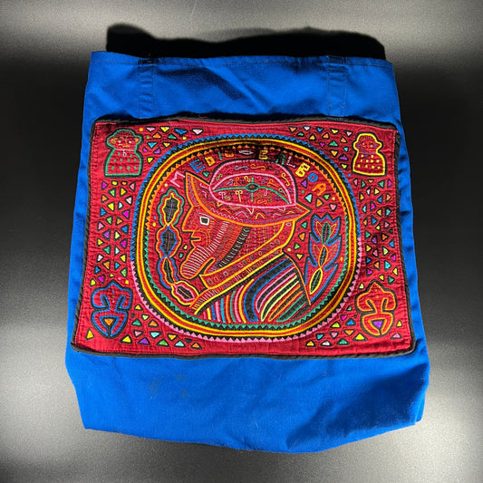 Embroidered Kuna Indian Tote Bag