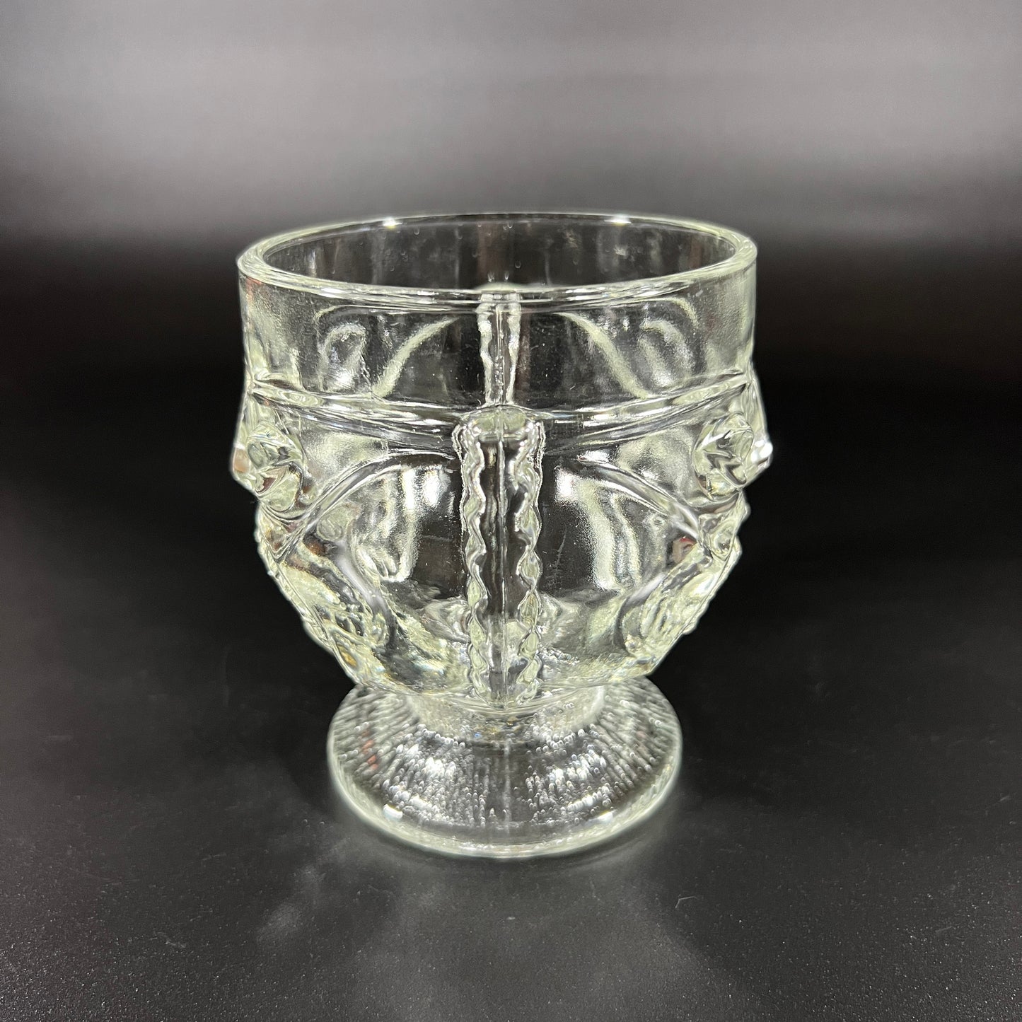 Indiana Glass Two-faced Tiki Drinking Glass