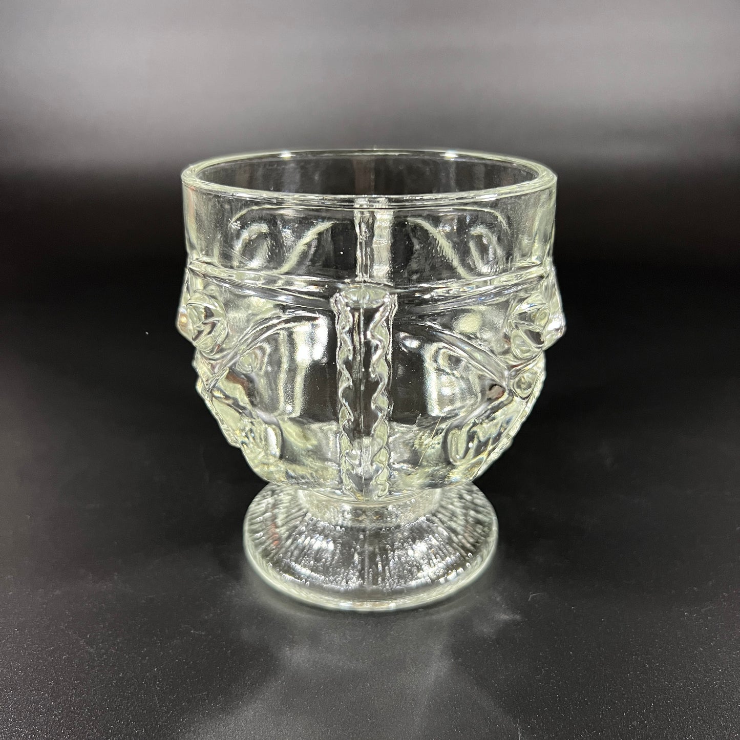 Indiana Glass Two-faced Tiki Drinking Glass