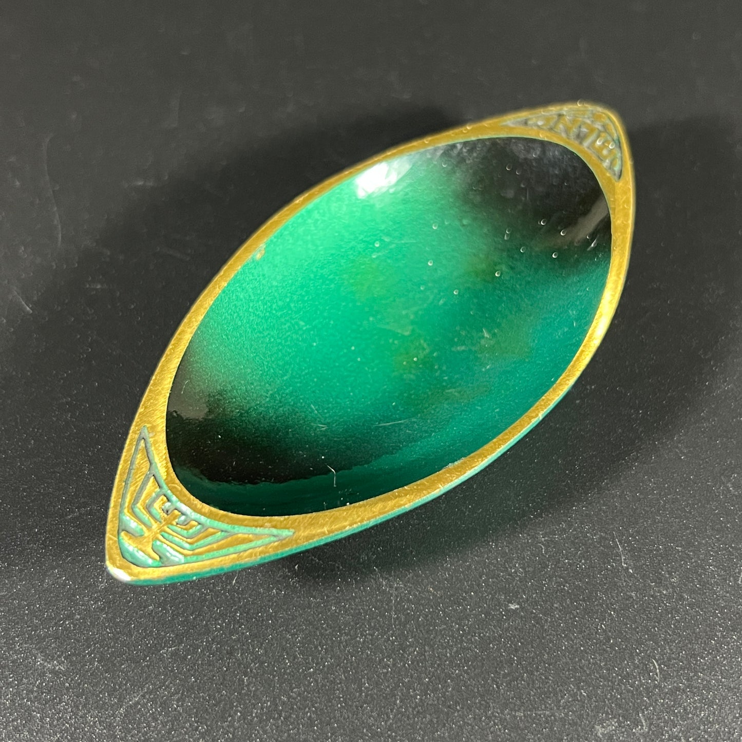 Judaica Bras Enamel Trinket Bowl