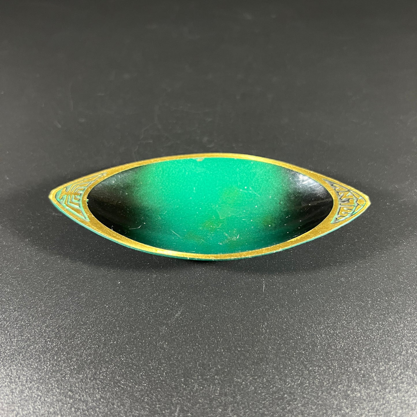 Judaica Bras Enamel Trinket Bowl