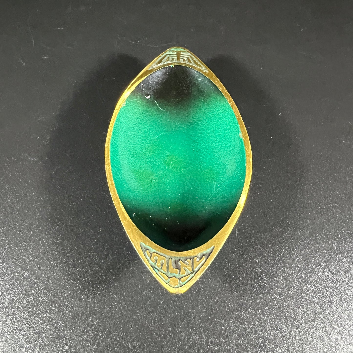 Judaica Bras Enamel Trinket Bowl