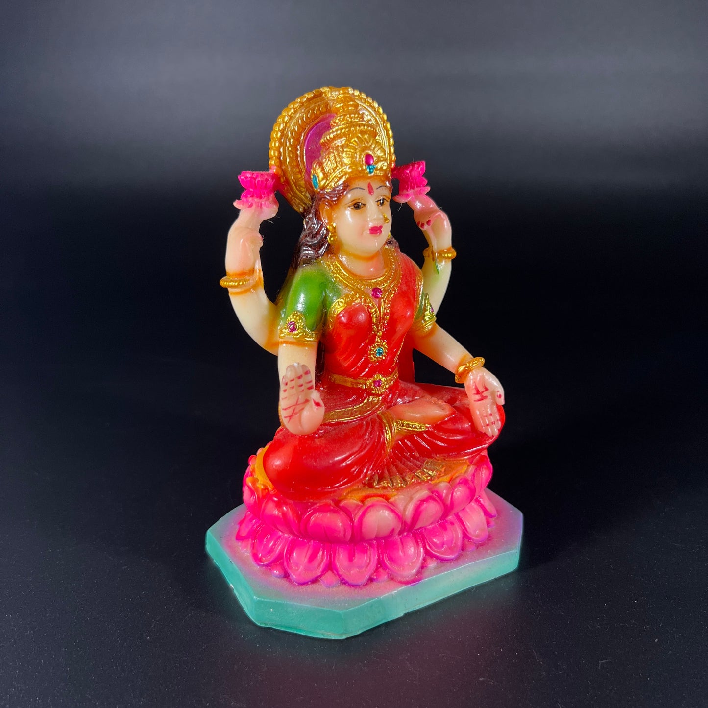 Lakshmi Devi Indian Goddess Figurine