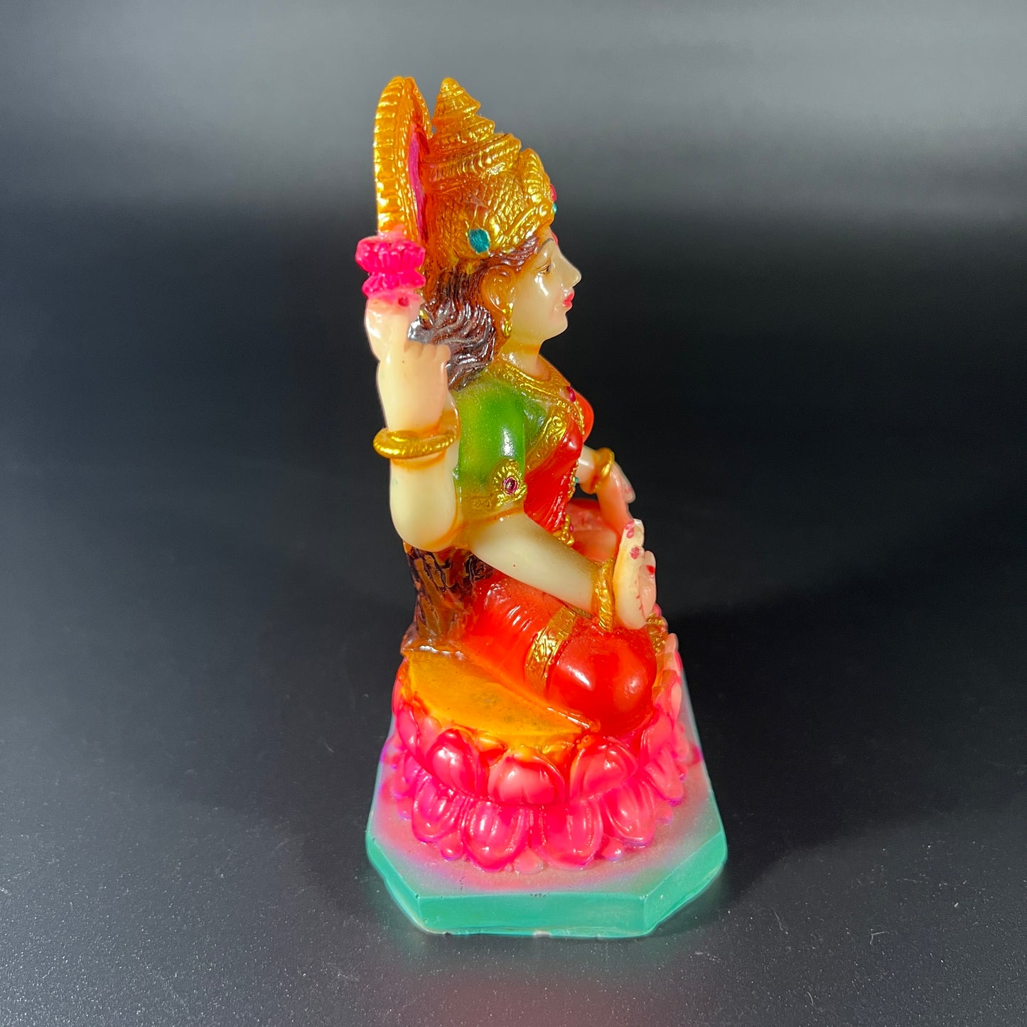 Lakshmi Devi Indian Goddess Figurine