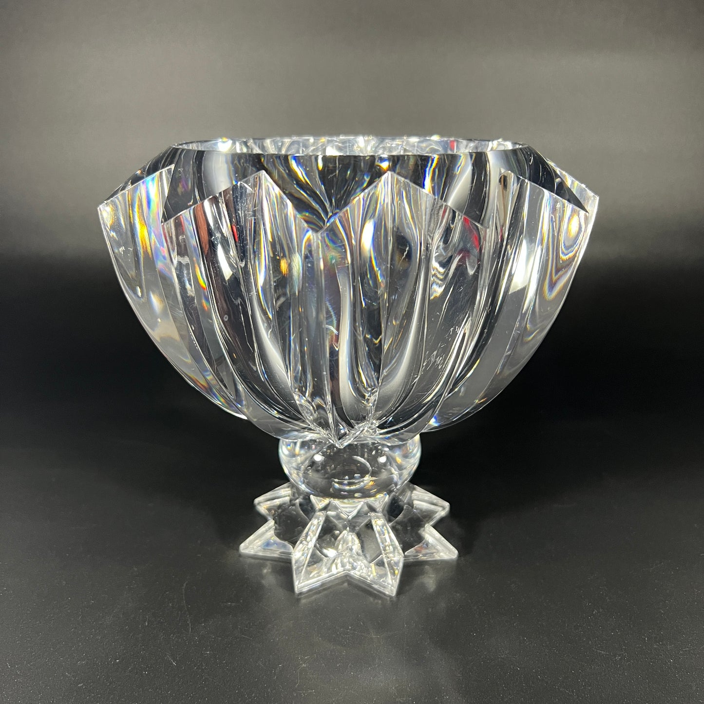 Judith Kruger Lucite Pedestal Bowl