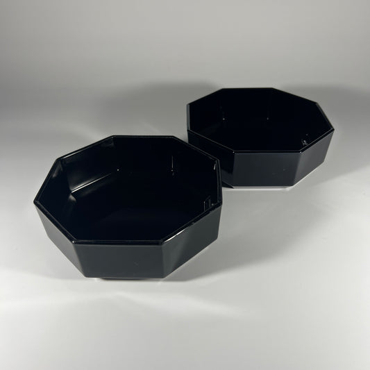 Arcoroc France Black Octime Bowl Set